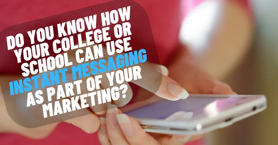 How you can use instant message
