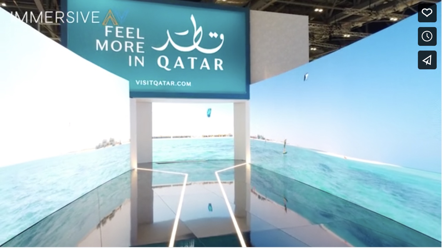 Immersive AV Qatar exhibition stand case study promo video