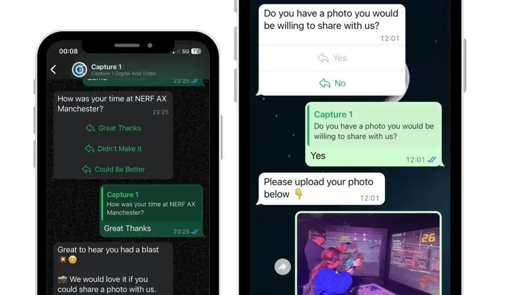 engage visitors with WhatsApp