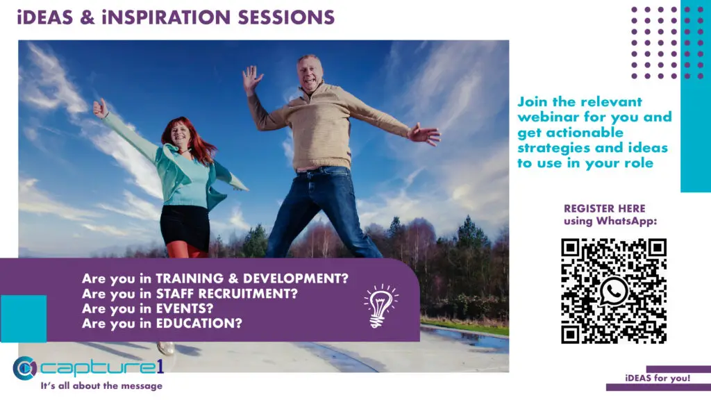 ideas and inspiration webinar registration